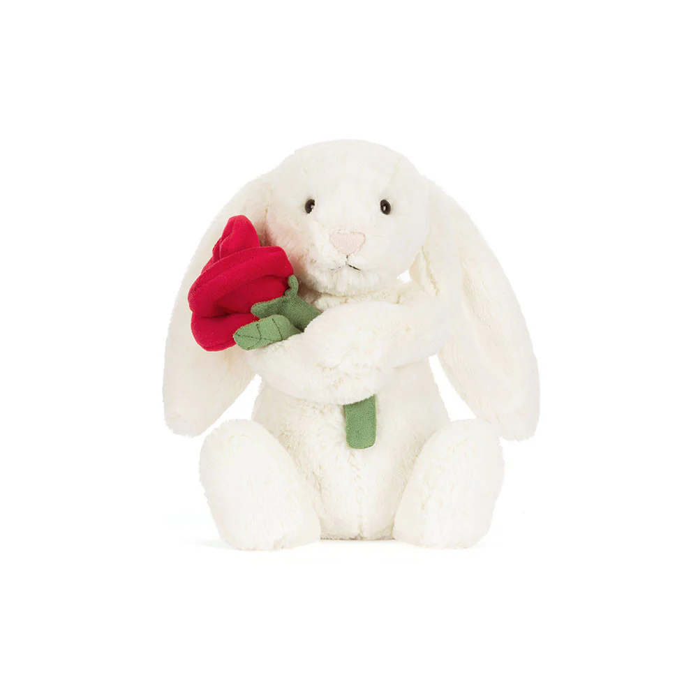 Cream Bunny with Rose - Image 2