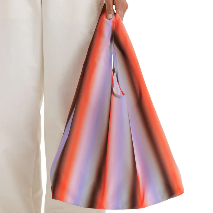 Standard Baggu: Gradient Stripe Poppy & Lilac - Image 2