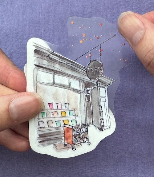 TYPE Books Storefront Sticker - Image 2